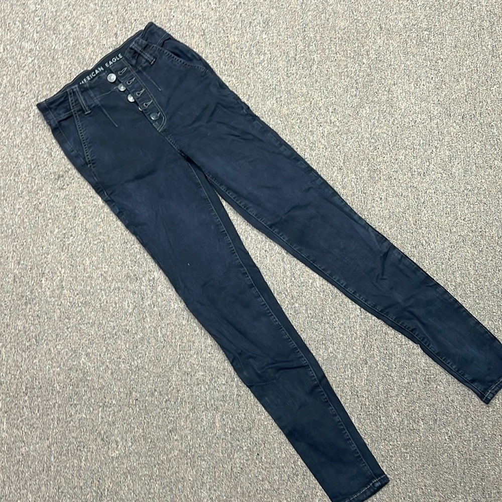American eagle highest rise jeans black
